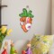 Easter Carrot Bunny “Hi” Door Sign – Wooden Front Door Hanger, Spring Farmhouse Decor for Indoor & Outdoor Walls, Porch, and Home